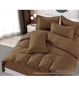 Страйп-сатин ШОКОЛАД полоса